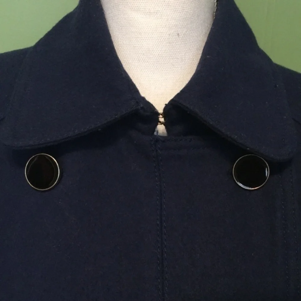 Express‎ cobalt blue double breasted pea coat